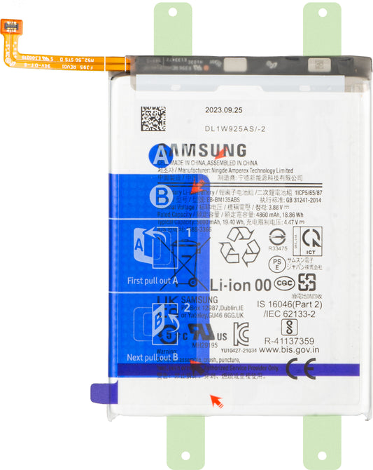 Samsung Galaxy M13 M135 / A13 5G A136 akkumulátor, EB-BM135ABS, Service Pack GH82-29136A