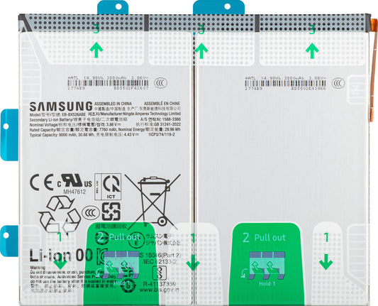 Samsung Galaxy Tab S10 FE akkumulátor, EB-BX526ABE, Service Pack GH82-37144A