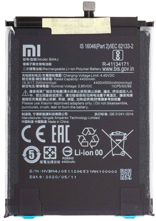 Xiaomi Redmi Note 8 Pro akkumulátor, BM4J, Service Pack 46BM4JA030H8