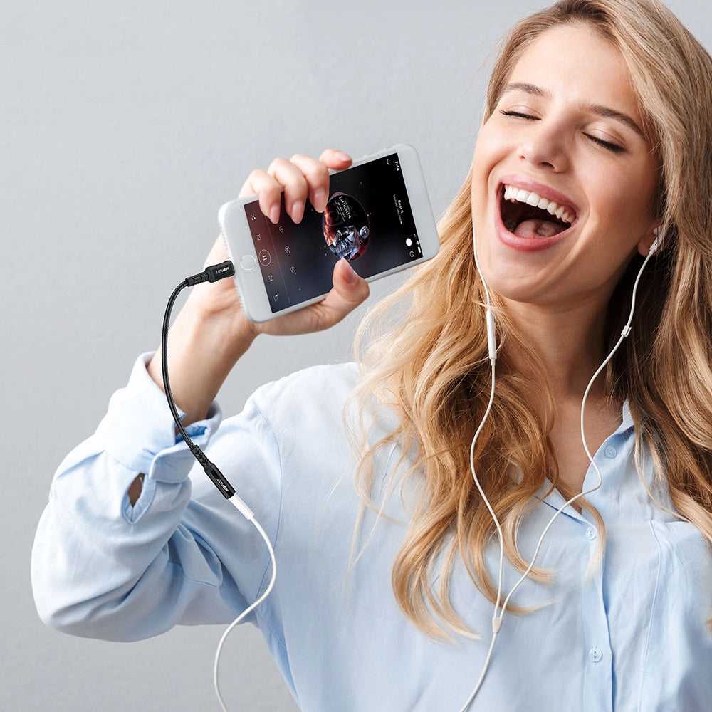 Audio Adapter Lightning - 3.5mm Acefast C1-05, Fekete