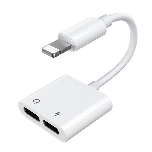 Lightning-ről Lightning-re Joyroom S-Y104 Ben audio adapter, Lightning töltőporttal, Fehér