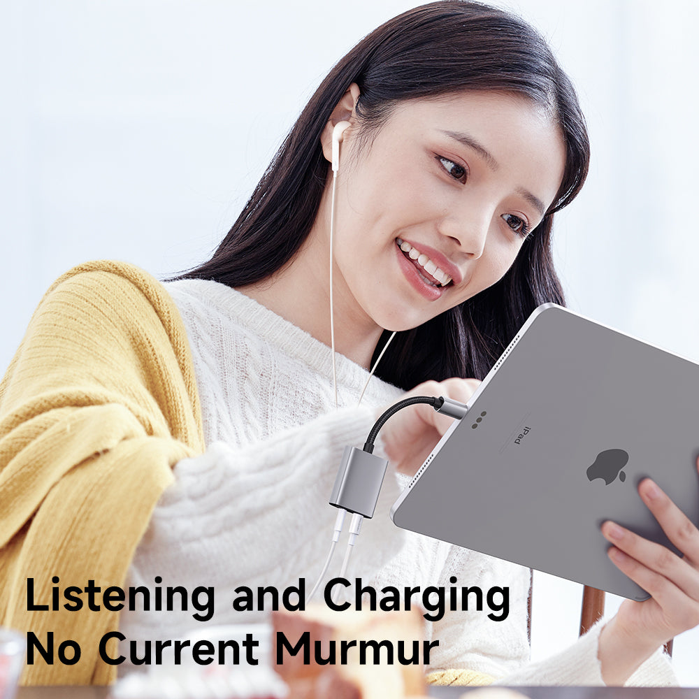 Audio Adapter Lightning - Lightning / 3.5mm McDodo CA-5540 Wales, Szürke