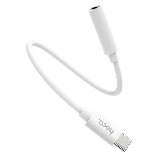 USB-C - 3,5 mm-es HOCO LS30 audio adapter, fehér