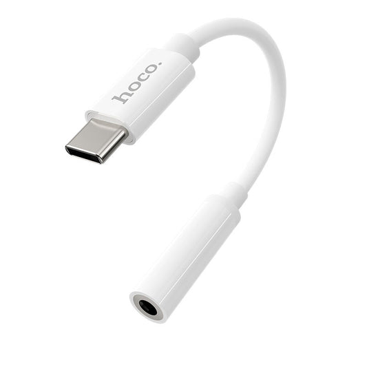 USB-C - 3,5 mm-es HOCO LS30 audio adapter, fehér