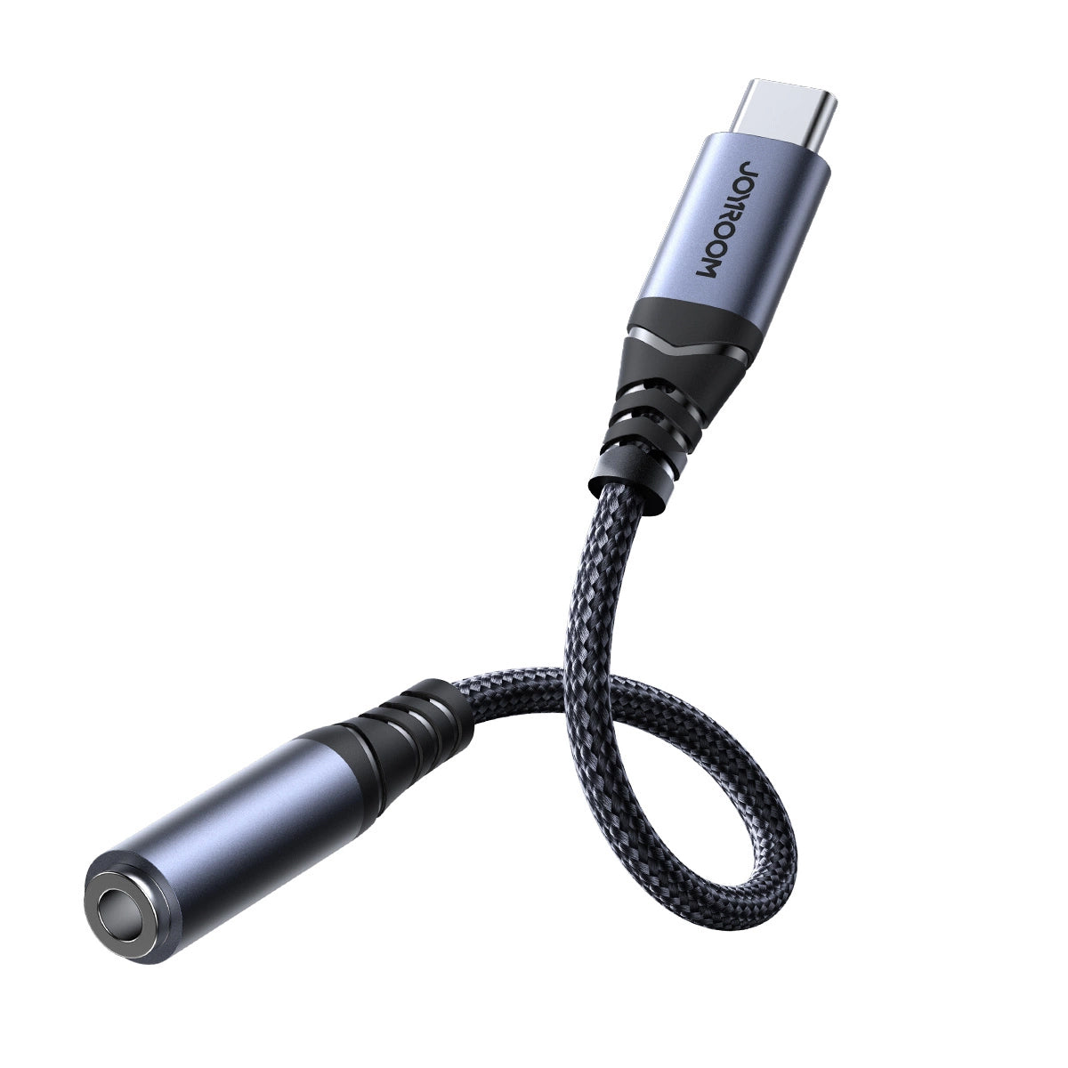 USB-C - 3.5mm Joyroom SY-C01 audio adapter, Fekete