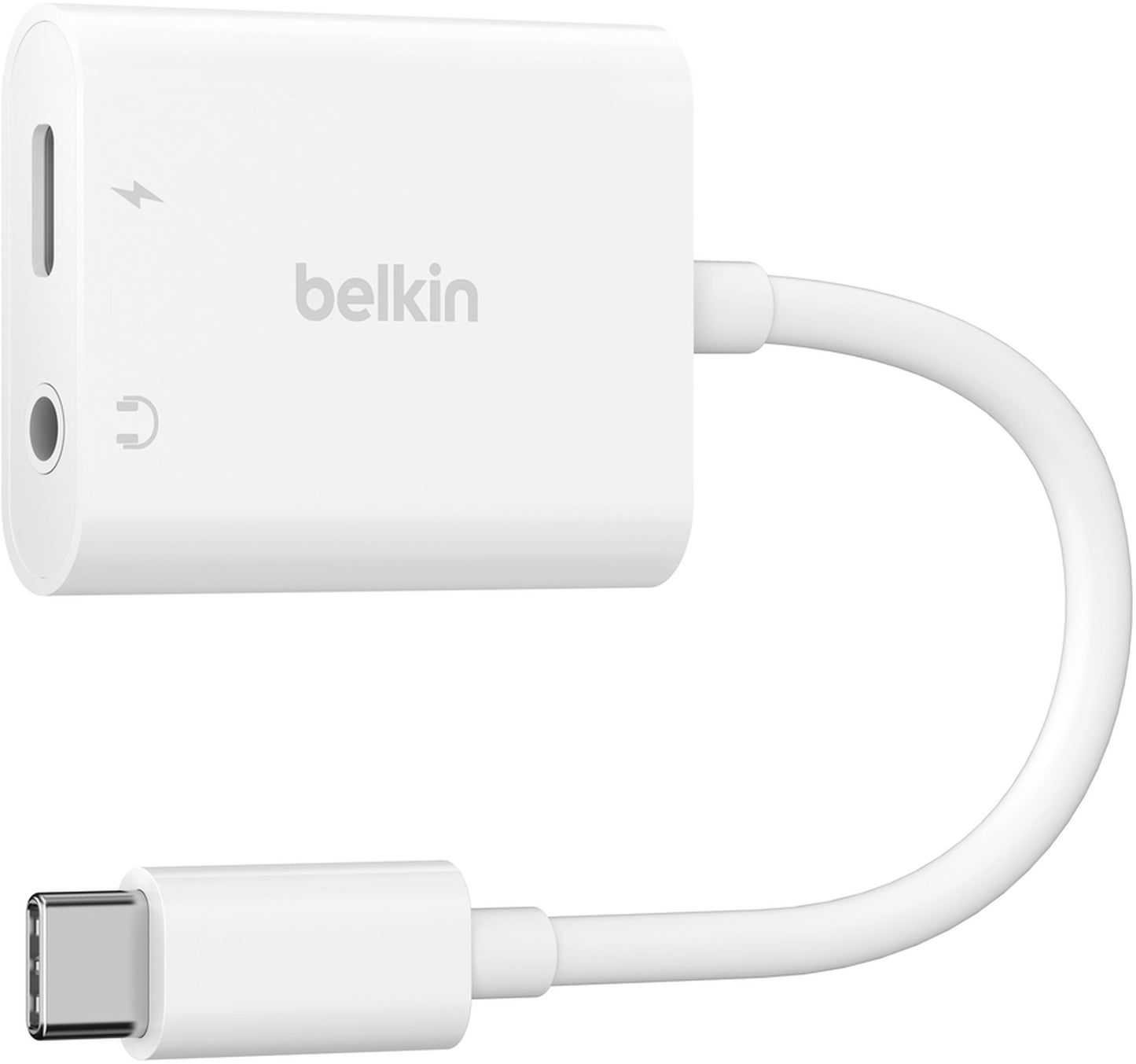 USB-C audio adapter - 3,5 mm / USB-C Belkin RockStar, fekete NPA004btBK