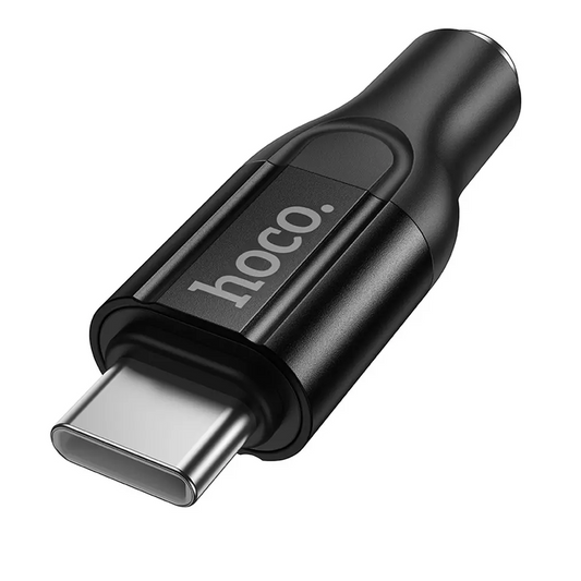 USB-C - 3,5 mm-es HOCO UPA35 audio adapter, fekete