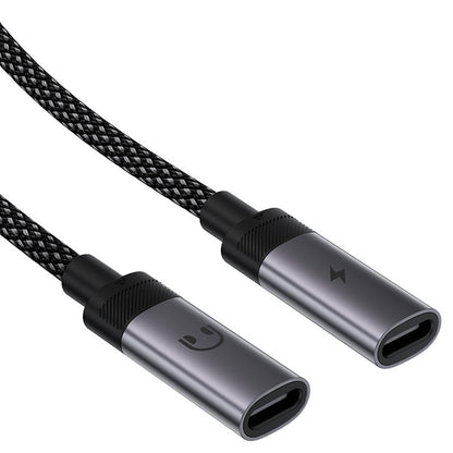 USB-C Audio Adapter - 2 x USB-C Acefast J14, Fekete