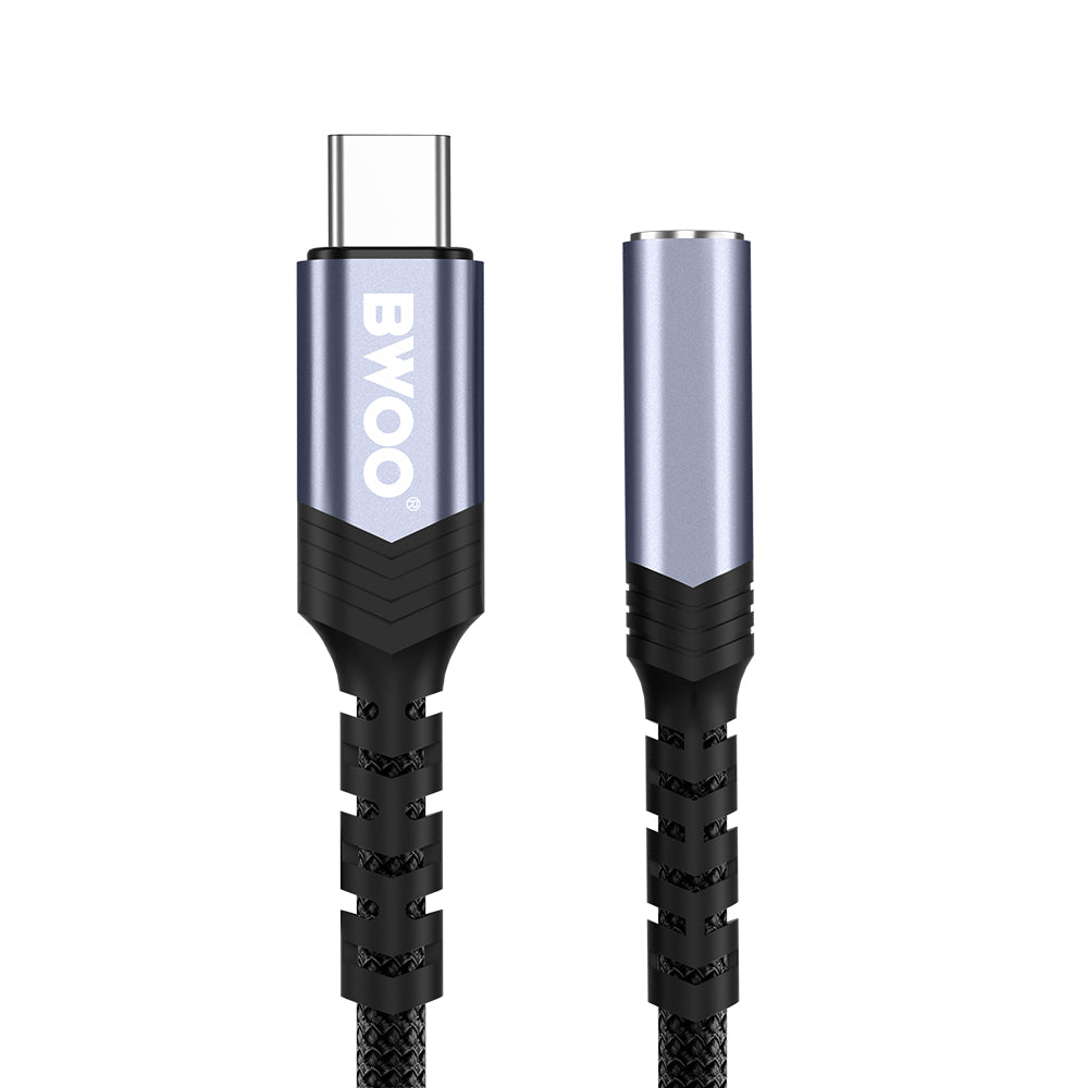 USB-C - 3.5mm BWOO BZ47 Audio Adapter, Fekete