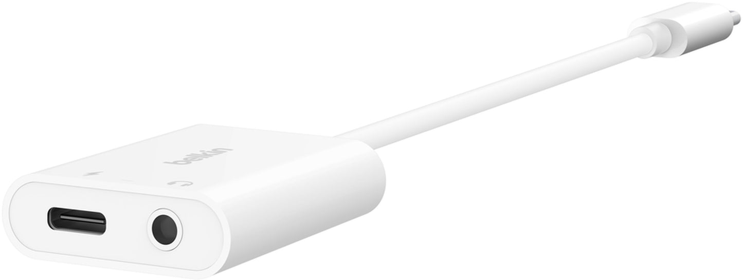USB-C audio adapter - 3,5 mm / USB-C Belkin RockStar, fekete NPA004btBK