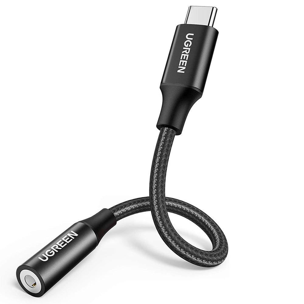 USB-C - 3.5mm UGREEN AV142 Audio Adapter, Fekete