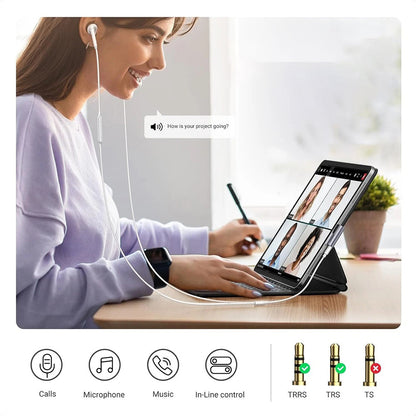 Audio Adapter USB-C - 3.5mm UGREEN CM460 (20194) Szögelt, Szürke