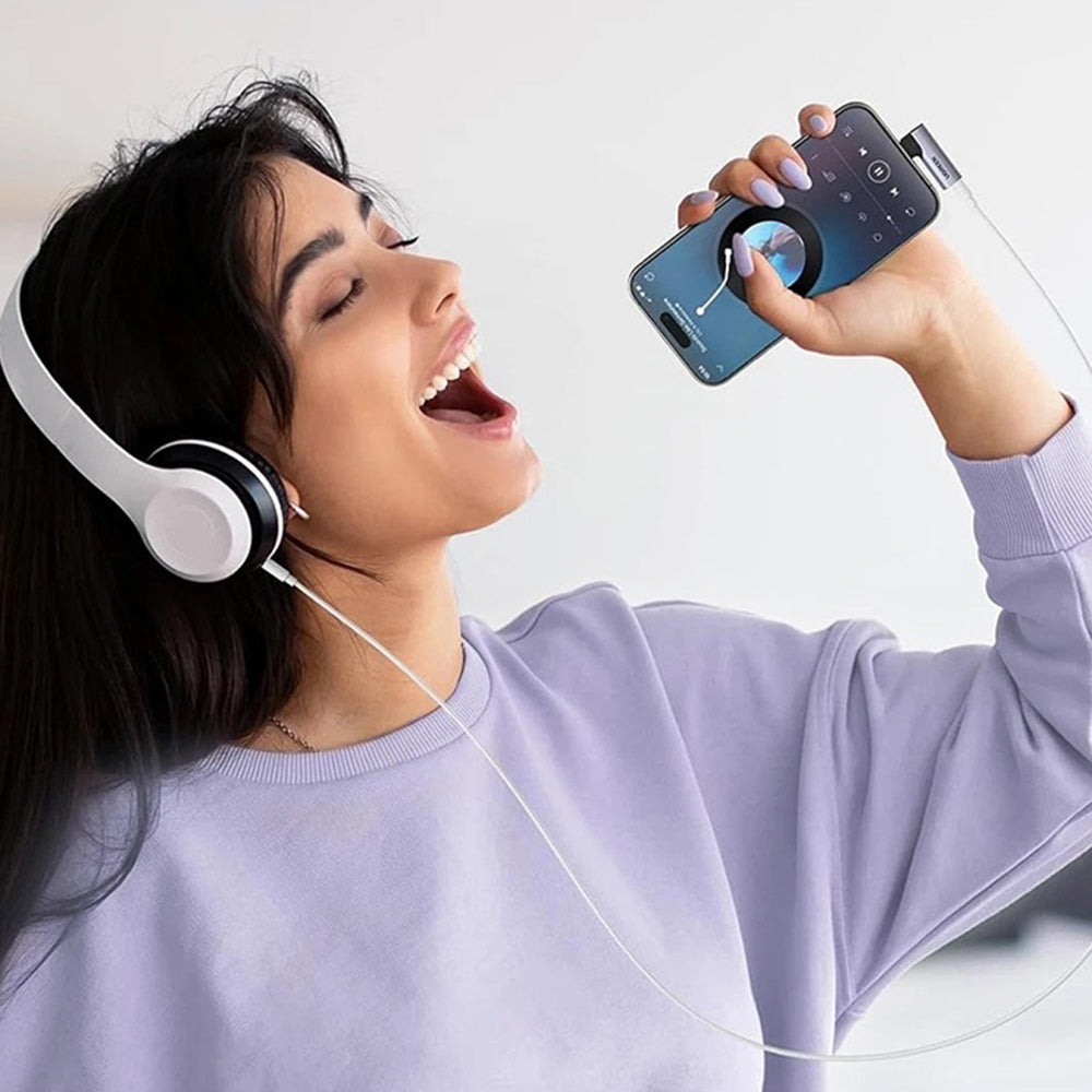 Audio Adapter USB-C - 3.5mm UGREEN CM460 (20194) Szögelt, Szürke