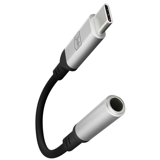 USB-C - 3,5 mm 3MK audio adapter, ezüst