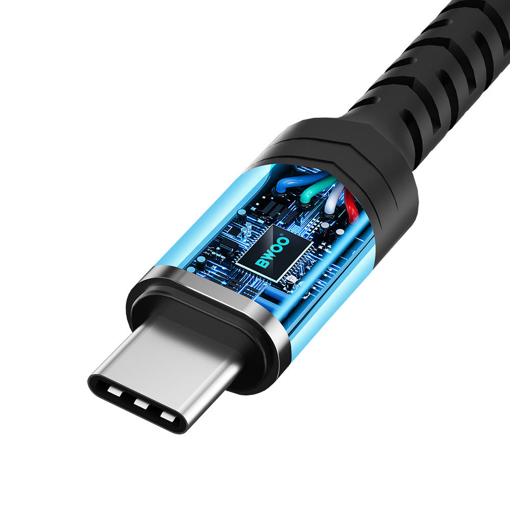 USB-C - 3.5mm BWOO BZ47 Audio Adapter, Fekete
