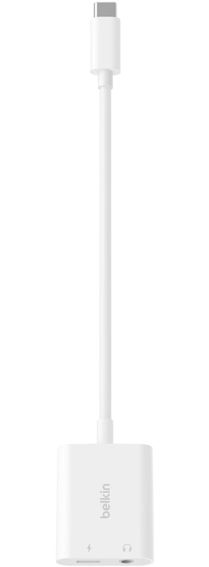 USB-C audio adapter - 3,5 mm / USB-C Belkin RockStar, fekete NPA004btBK