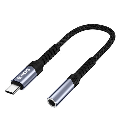 USB-C - 3.5mm BWOO BZ47 Audio Adapter, Fekete