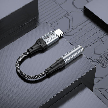 Audio adapter USB-C - 3.5mm HOCO LS36, Szürke