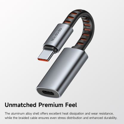 USB-C - Lightning McDodo CA-4870 Audio Adapter, Szürke