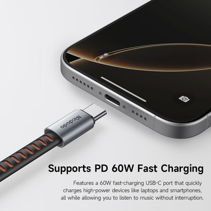 USB-C - USB-C / 3,5 mm McDodo CA-3120 audio adapter, szürke