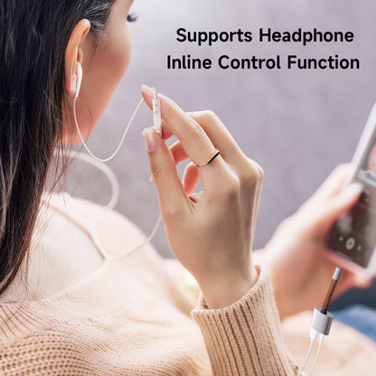 USB-C - USB-C / 3,5 mm McDodo CA-3120 audio adapter, szürke