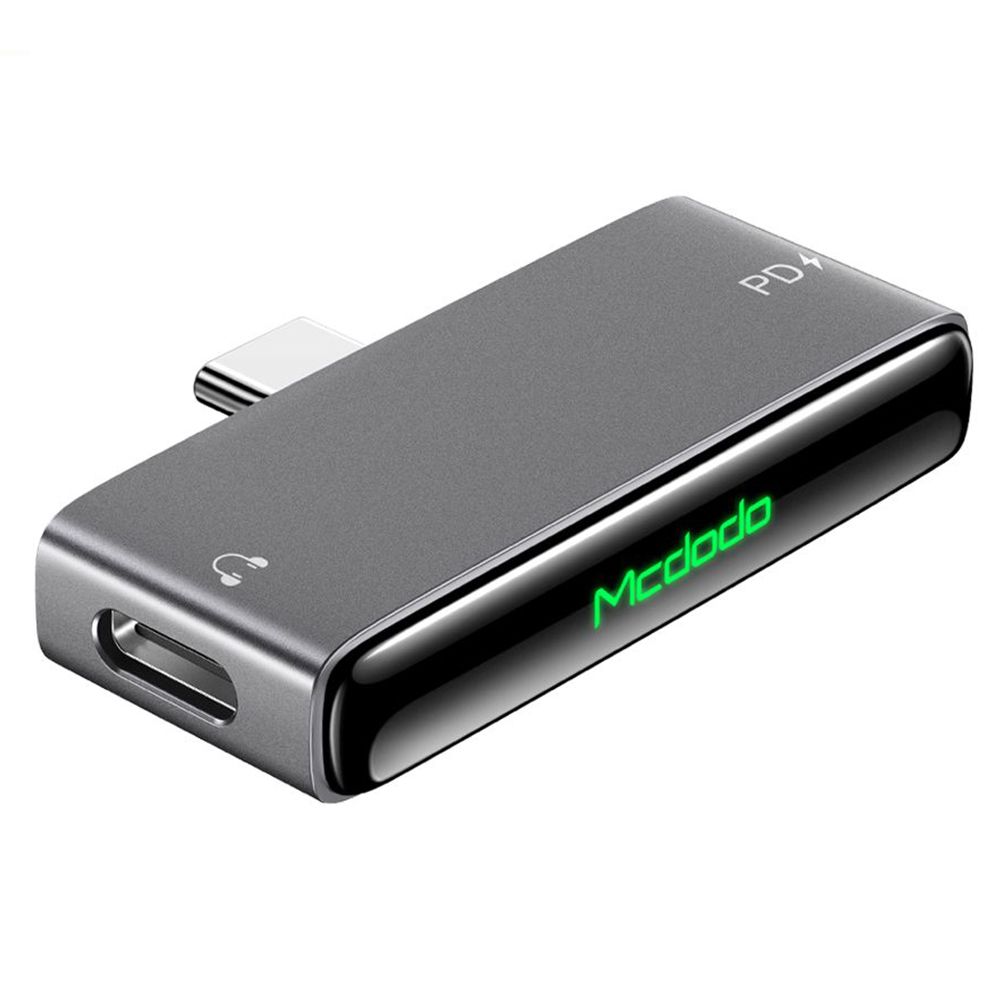 USB-C - USB-C / USB-C McDodo CA-7670 Audio Adapter, Fekete