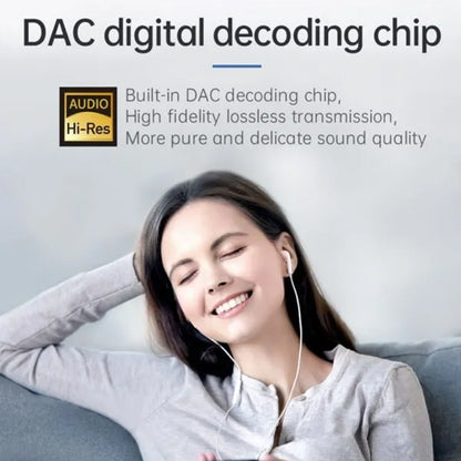 USB-C - USB-C / USB-C McDodo CA-7670 Audio Adapter, Fekete