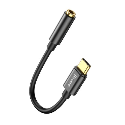 Audio adapter USB-C - 3,5 mm-es Baseus L54, fekete CATL54-01