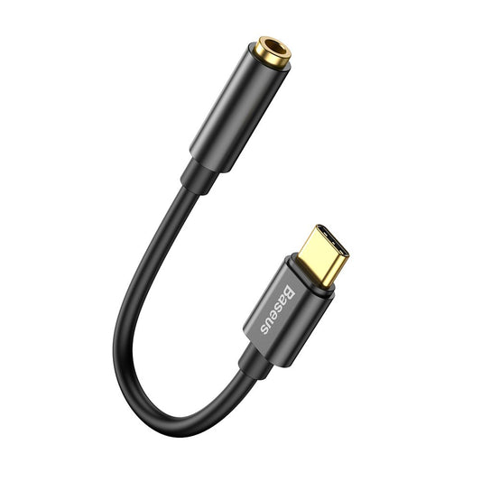 Audio adapter USB-C - 3,5 mm-es Baseus L54, fekete CATL54-01