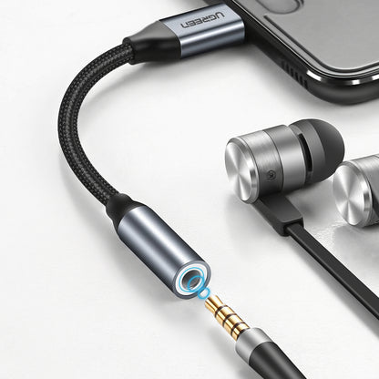 USB-C - 3.5mm UGREEN AV142 Audio Adapter, Szürke