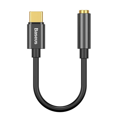 Audio adapter USB-C - 3,5 mm-es Baseus L54, fekete CATL54-01
