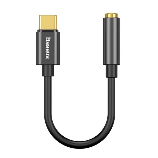 Audio adapter USB-C - 3,5 mm-es Baseus L54, fekete CATL54-01