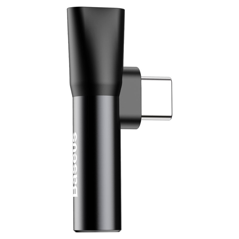 Audio adapter USB-C - USB-C / 3,5 mm Baseus L41, fekete CATL41-01