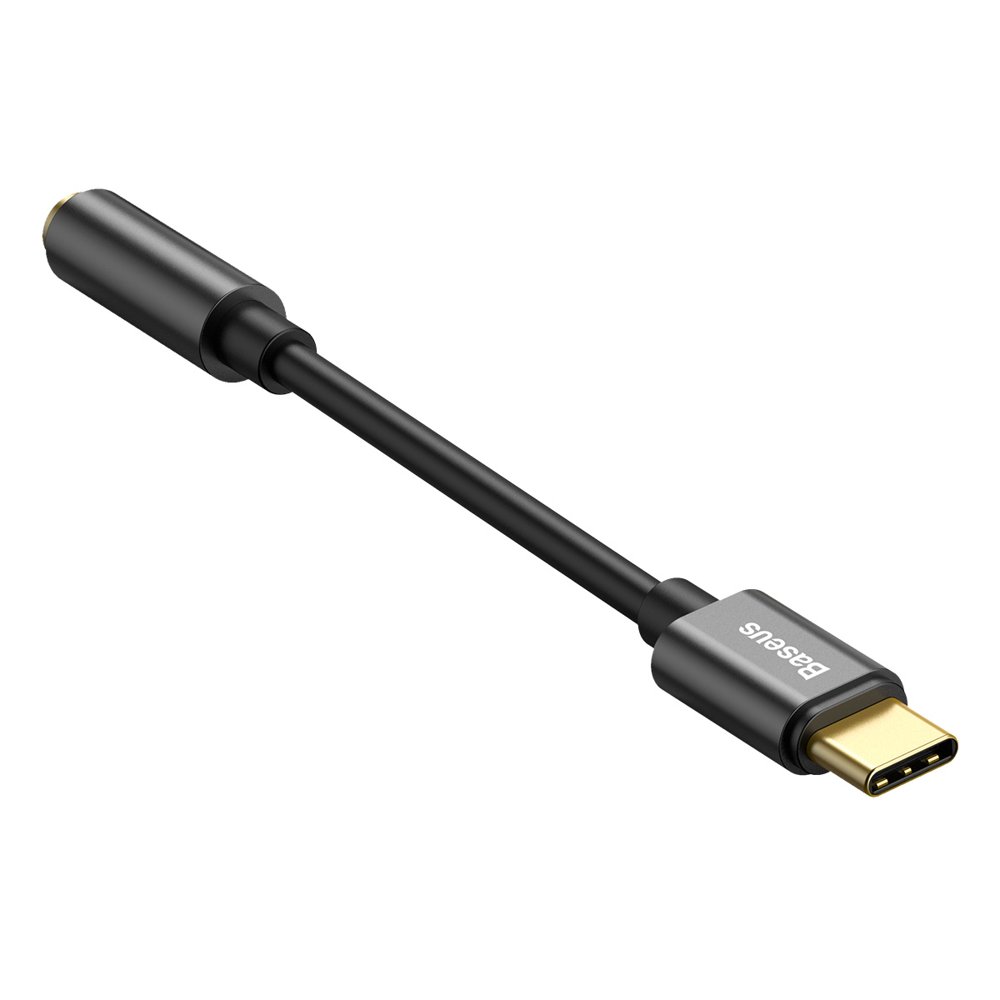Audio adapter USB-C - 3,5 mm-es Baseus L54, fekete CATL54-01