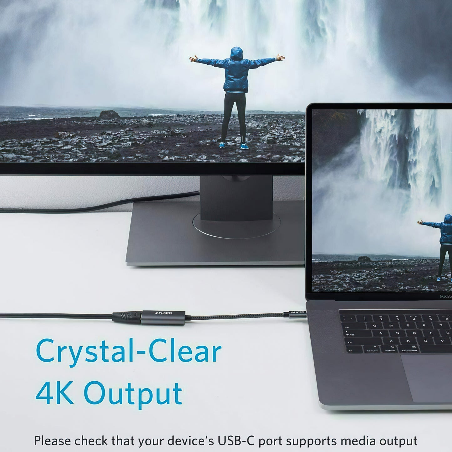 Audio és Videó USB-C - HDMI Anker PowerExpand+ Adapter, Szürke A83120A1