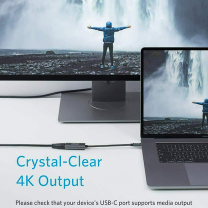 Audio és Videó USB-C - HDMI Anker PowerExpand+ Adapter, Szürke A83120A1