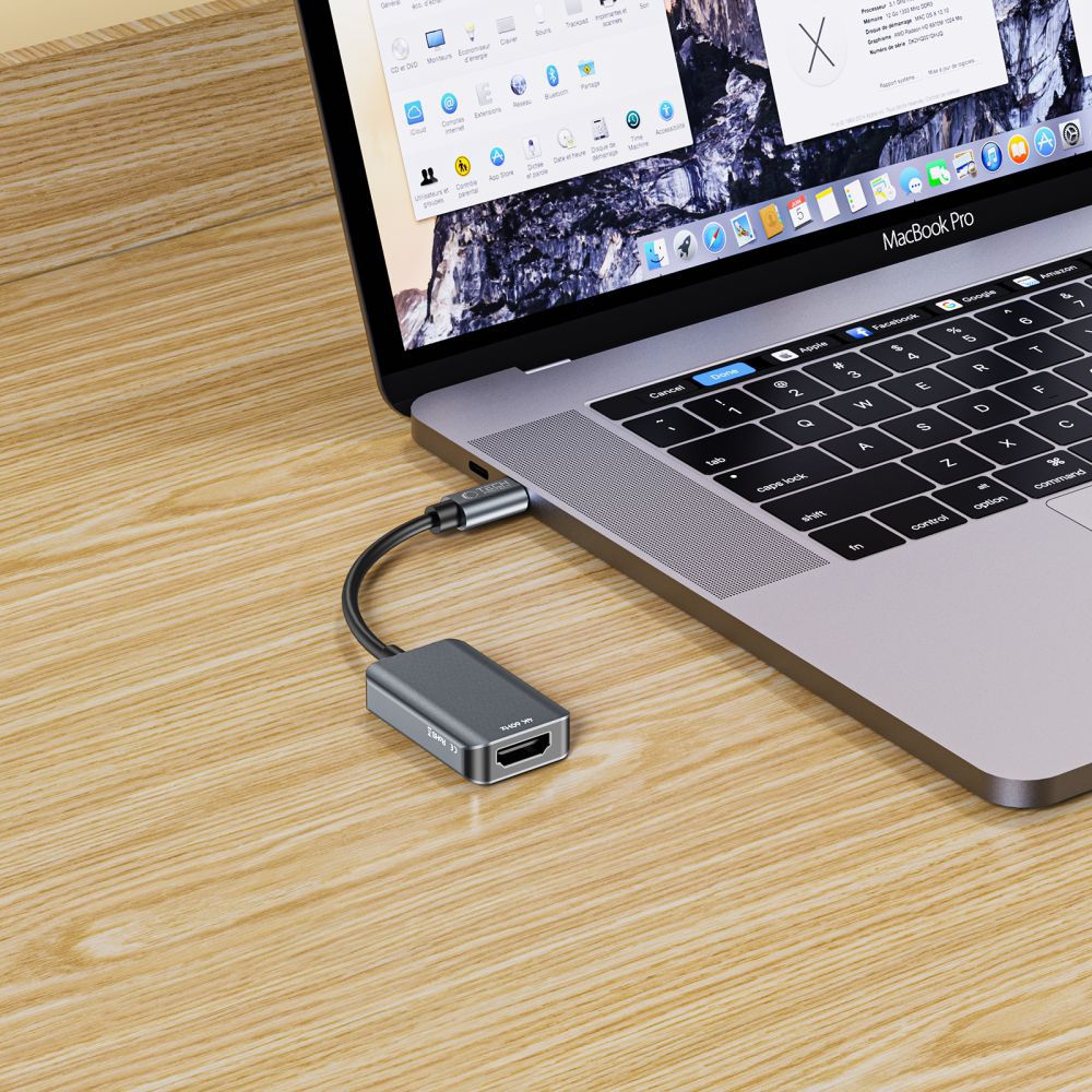 USB-C - HDMI Tech-Protect Ultraboost Audio és Videó Adapter, Fekete