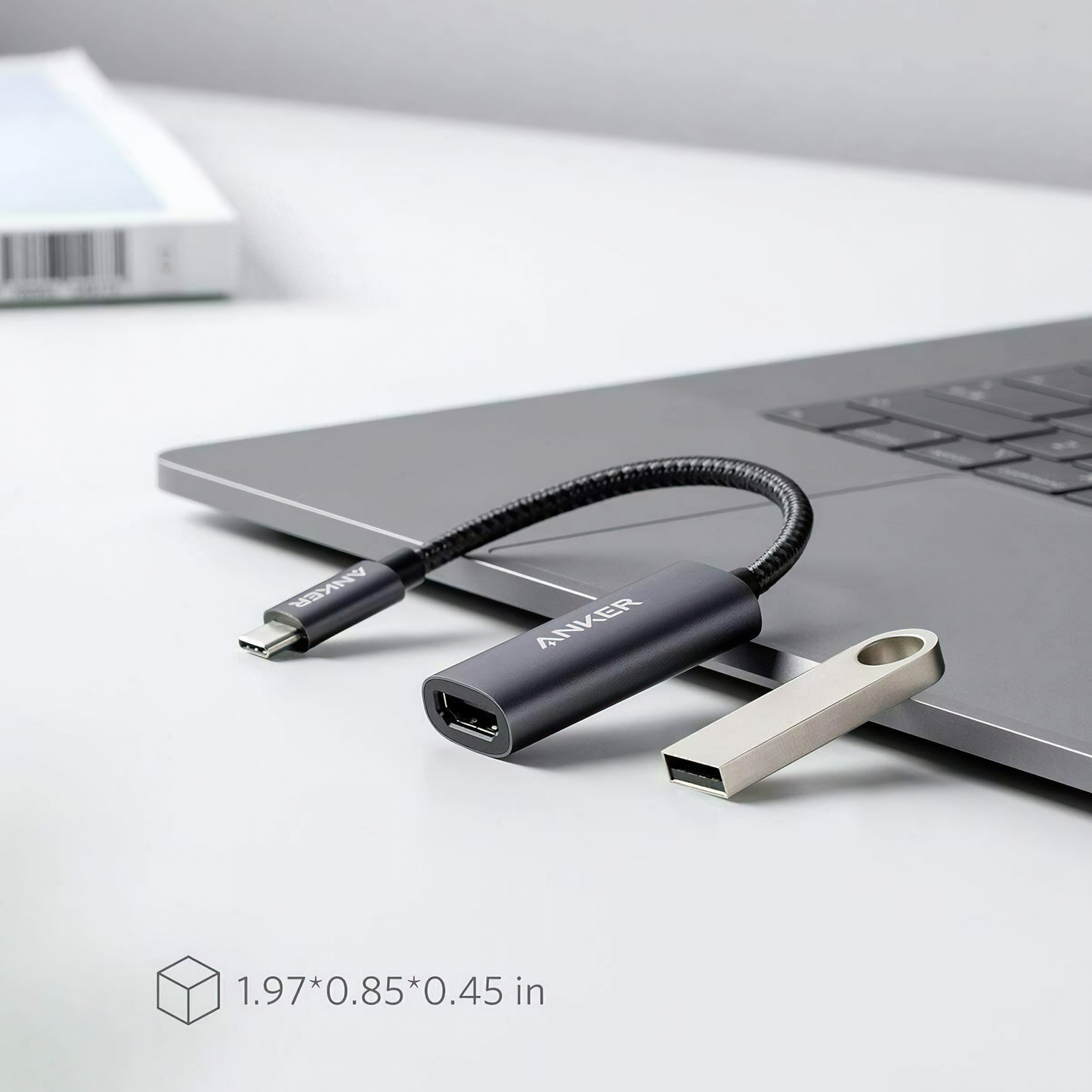Audio és Videó USB-C - HDMI Anker PowerExpand+ Adapter, Szürke A83120A1