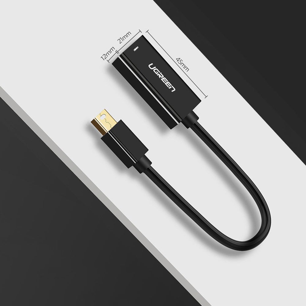 UGREEN MD112 (10461) videó adapter, MiniDisplayPort - HDMI, Fekete