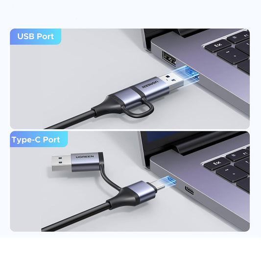 Audio és Videó Adapter USB-A / USB-C - HDMI UGREEN CM629 (15389), Szürke