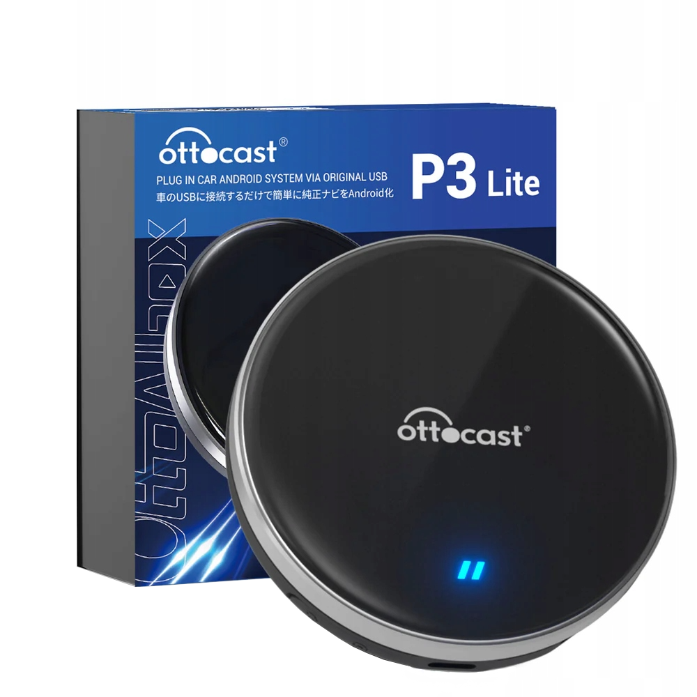 Carplay / Android Auto vezeték nélküli Ottocast OttoAibox P3 Lite adapter Apple iPhone / Android sorozathoz