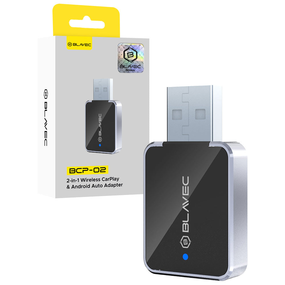 Blavec BCP-02 vezeték nélküli Carplay / Android Auto adapter Apple iPhone / Android sorozathoz