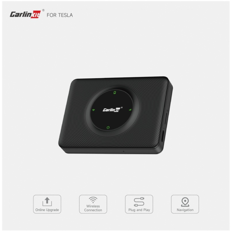Carplay / Android Auto vezeték nélküli Carlinkit adapter kompatibilis Tesla Model 3 / X / Y / S-hez Apple iPhone / Android sorozathoz CPC200-T2C