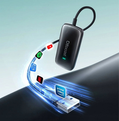 Carplay / Android Auto vezeték nélküli Ottocast Play2Video Ultra adapter Apple iPhone / Android sorozathoz CA515-T