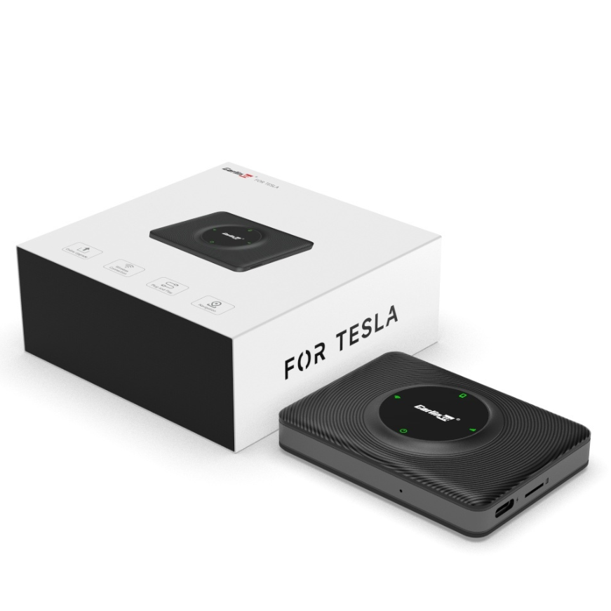 Carplay / Android Auto vezeték nélküli Carlinkit adapter kompatibilis Tesla Model 3 / X / Y / S-hez Apple iPhone / Android sorozathoz CPC200-T2C