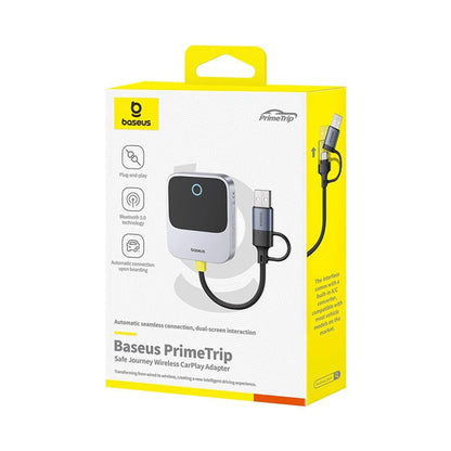 Baseus PrimeTrip vezeték nélküli Carplay adapter Apple iPhone sorozathoz, Újrapecsételt C10745100813-00