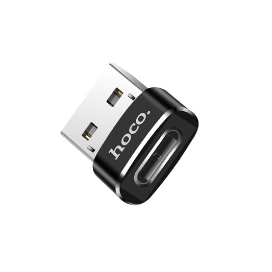 Adat- és töltőadapter USB-C - USB-A HOCO UA6, fekete