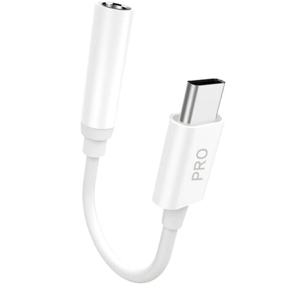 USB-C - 3,5 mm-es audio adapter Dudao L16CPro, Fehér
