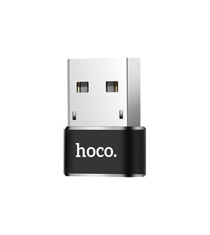 Adat- és töltőadapter USB-C - USB-A HOCO UA6, fekete