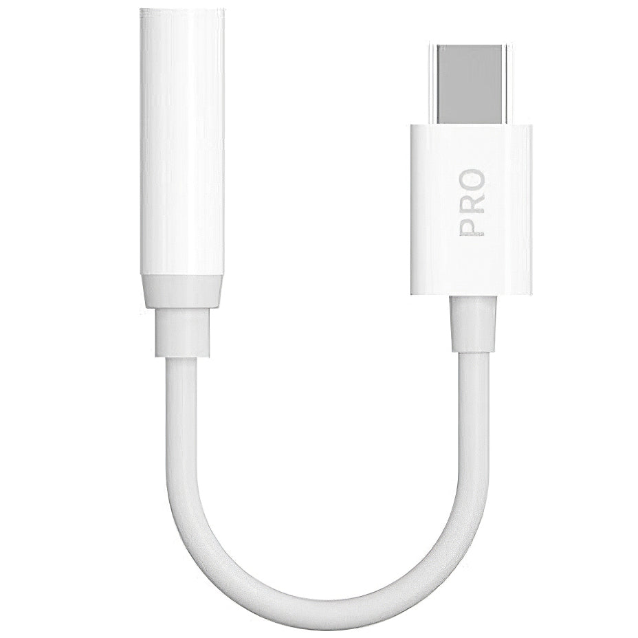 USB-C - 3,5 mm-es audio adapter Dudao L16CPro, Fehér